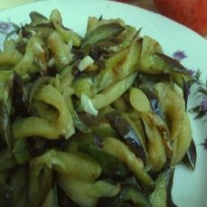 素炒茄子丝的做法