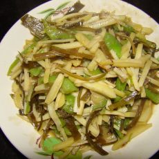 土豆丝炒海带丝的做法