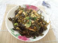 海带炒杏鲍菇的做法