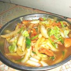 白菜梗炒鸡肉的做法 白菜梗炒鸡肉的做法