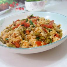 香肠豆角炒饭的做法 香肠豆角炒饭的做法