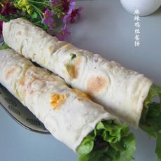 麻辣鸡丝卷饼的做法