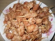 简易版牙签肉的做法
