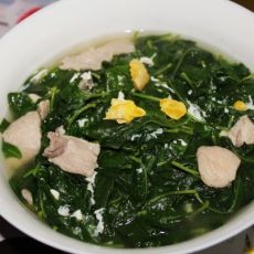 咸蛋肉片枸杞汤[首发]的做法