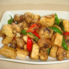 香辣豆腐鸡块的做法 香辣豆腐鸡块的做法