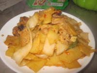 杂炒土豆片的做法