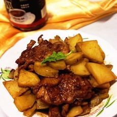 鸡腿烧土豆的做法