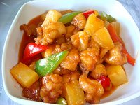 菠萝咕噜鸡肉的做法