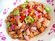 干煸花菇的做法