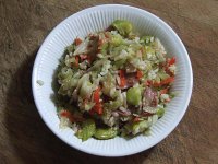 蚕豆咸肉菜饭的做法