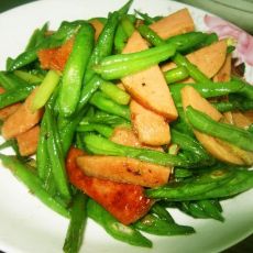 香肠豆角菜的做法 香肠豆角菜的做法