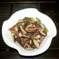 香菇炒鸭丝的做法
