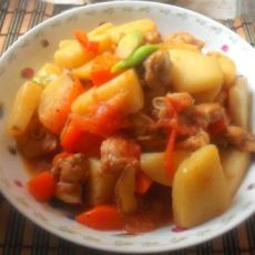 番茄土豆焖鸡肉的做法 番茄土豆焖鸡肉的做法