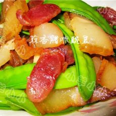 蒜香腊味豌豆的做法 蒜香腊味豌豆的做法