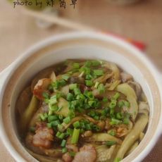腊肉茄子煲的做法 腊肉茄子煲的做法