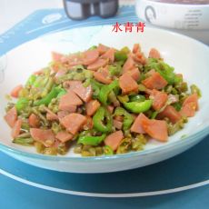 辣炒咸豆角火腿丁的做法 辣炒咸豆角火腿丁的做法