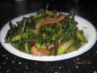 菜苔炒腊肉的做法