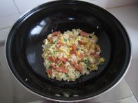 鸡蛋火腿炒饭的做法