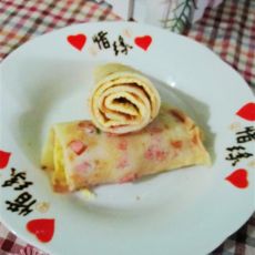 火腿蛋饼的做法 火腿蛋饼的做法