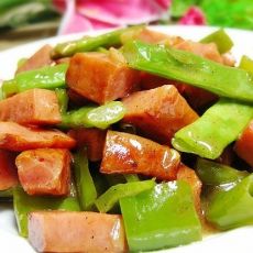 火腿炒四季豆的做法 火腿炒四季豆的做法