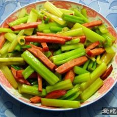 西芹火腿的做法