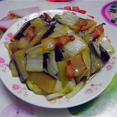 茄子炒白菜梗的做法 茄子炒白菜梗的做法
