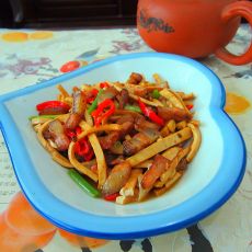 腊肉豆腐丝的做法 腊肉豆腐丝的做法
