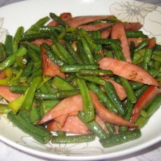 豇豆炒香肠的做法 豇豆炒香肠的做法