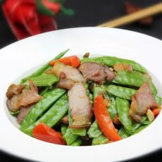 荷兰豆炒腊肉的做法 荷兰豆炒腊肉的做法