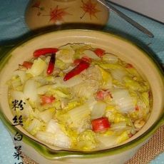 粉丝白菜煲的做法 粉丝白菜煲的做法
