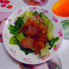 腊肉拌生菜的做法