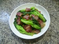 腊肉炒菜心的做法