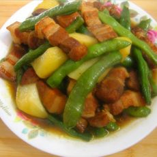 红烧肉炖豆角的做法 红烧肉炖豆角的做法