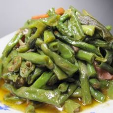 豉香豆角炒火腿的做法