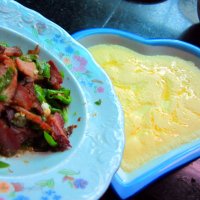 腊肉冻蛋的做法