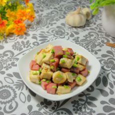 豆腐块炒火腿的做法 豆腐块炒火腿的做法