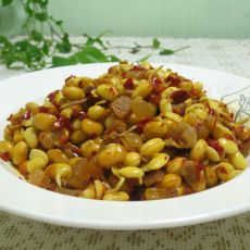 腊肉炒黄豆芽的做法 腊肉炒黄豆芽的做法
