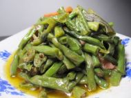 豉香豆角炒火腿的做法
