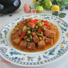 黄豆火腿豆腐丁的做法 黄豆火腿豆腐丁的做法