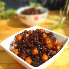 梅干菜鹰嘴豆猪肉酱丁的做法 梅干菜鹰嘴豆猪肉酱丁的做法