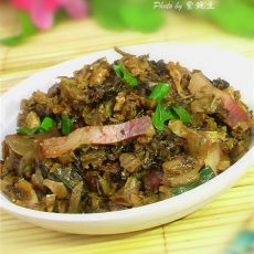 腊肉丝炒盐菜的做法 腊肉丝炒盐菜的做法