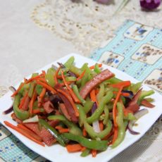 青椒胡萝卜的做法 青椒胡萝卜的做法