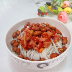 剁椒火腿粉的做法