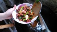 蒜炒腊肉的做法