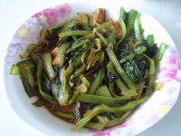 小白菜炒火腿的做法
