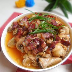 腊肉蒸鸡块的做法 腊肉蒸鸡块的做法