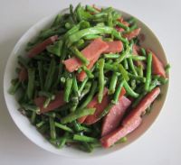 香肠炒缸豆的做法