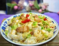 包菜炒回锅肉的做法