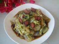 腊肉炒白菜的做法