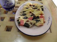 松花火腿蒸蛋的做法